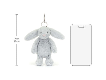 Bashful Silver Bunny Bag Charm